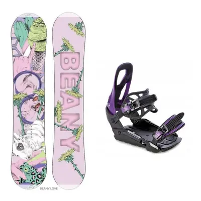 Beany LOVE dívčí snowboard + Raven S230 Black/violet vázání