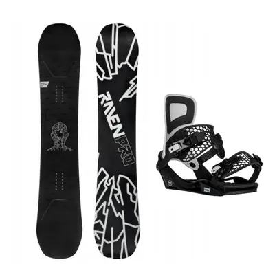 Raven PRO OpenMind Carbon snowboard + Gravity Indy black/white vázání