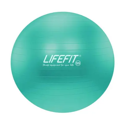 Lifefit Gymnastický míč ANTI-BURST 55 cm, tyrkysový (VÝPRODEJ)