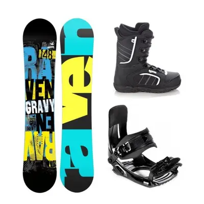 Raven Gravy junior snowboard + Croxer MP180 vázání + Raven Target obuv