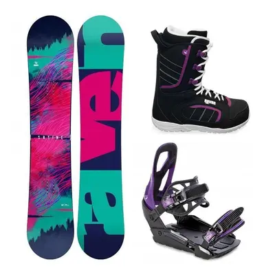 Raven Satine dámský snowboard + Raven S230 Black/violet vázání + Raven Diva boty