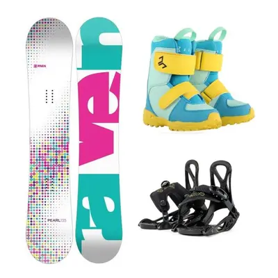 Raven Pearl white dětský snowboard + Beany Kido vázání + Beany Joker boty