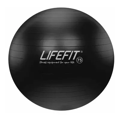 Lifefit Gymnastický míč ANTI-BURST 75 cm, černý