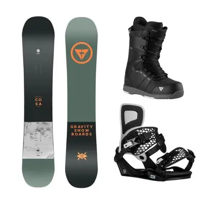 Gravity Cosa 24/25 snowboard + Gravity Indy black/white vázání + Gravity Void black/grey boty