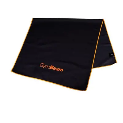 GymBeam Sportovní rychleschnoucí ručník Black/Orange