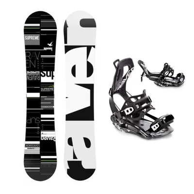 Raven Supreme black/green snowboard + Raven Fastec FT360 black vázání