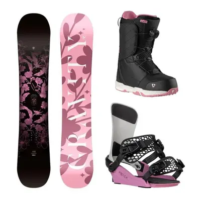 Gravity Empire 24/25 snowboard + Gravity Fenix grey/rose vázání + Gravity Aura Atop black/rose b