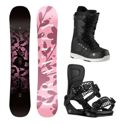 Gravity Empire 24/25 dámský snowboard + Gravity Rise black vázání + Gravity Bliss black/white bo