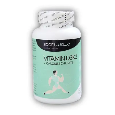 Sportwave Vitamín D3K2+Calcium chelate 120 kapslí