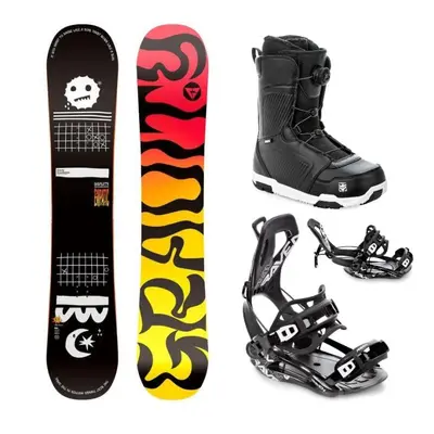 Gravity Empatic 24/25 snowboard + Raven Fastec FT360 black vázání + Raven Flush MOZ boty