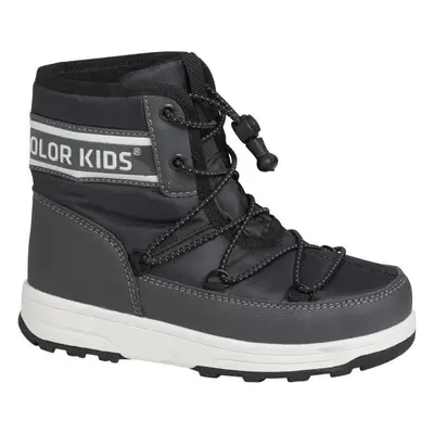 Color Kids Boots W. String phantom 2023 dětské zimné boty