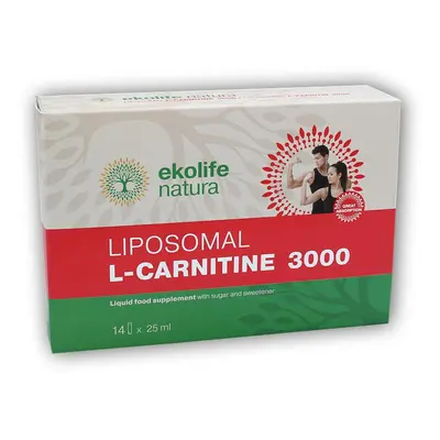 Ekolife Natura Liposomal L-Carnitine 3000mg 14 x 25ml