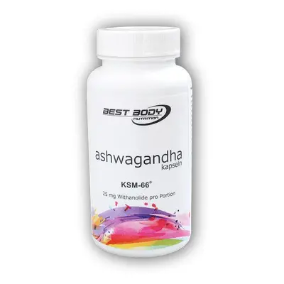 Best Body Nutrition Ashwagandha KSM-66 60 kapslí 25mg withanolide