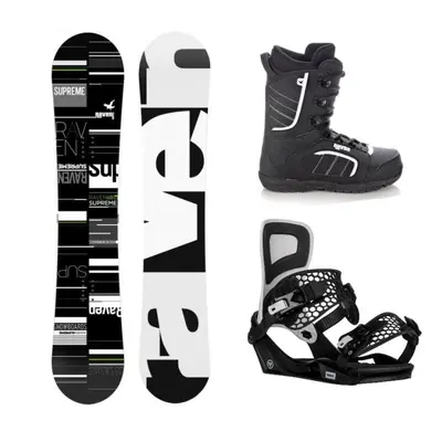 Raven Supreme black/green snowboard + Raven Fastec FT360 black vázání + Raven Target obuv