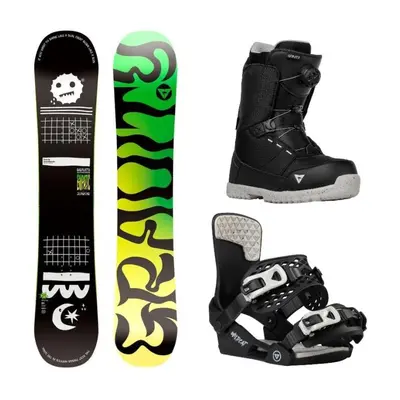 Gravity Empatic Jr 24/25 snowboard + Gravity Wildcat vázání + Gravity Micro Atop black