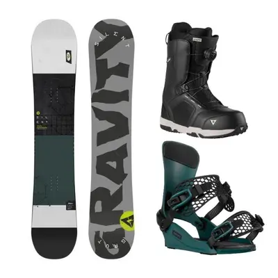 Gravity Silent 24/25 snowboard + Gravity Drift steel green vázání + Gravity Recon Atop black bot