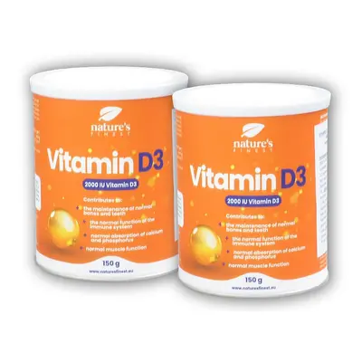 Natures Finest 2x Vitamin D3 2000iu 150g