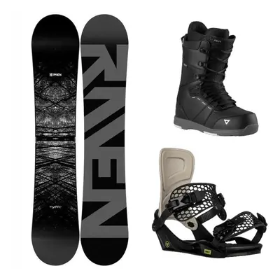 Raven Mystic snowboard + Gravity Indy stone/black vázání + Gravity Void black/grey boty