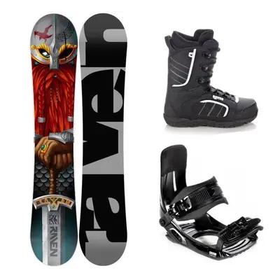 Raven Dwarf snowboard + Croxer MP180 vázání + Raven Target obuv