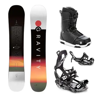 Gravity Bandit 24/25 snowboard + Raven Fastec FT360 black vázání + Raven Flush MOZ boty