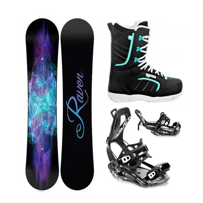 Raven Aura snowboard + Raven Fastec FT360 black vázání + Raven Diva black/mint boty