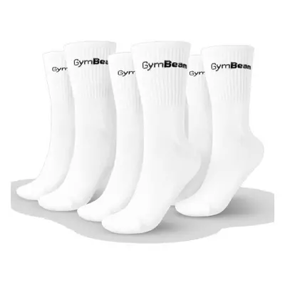 GymBeam Ponožky 3/4 Socks 3Pack White