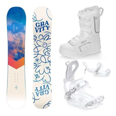 Gravity Mist 24/25 dámský snowboard + Raven Fastec FT360 white vázání + Raven Pearl white boty