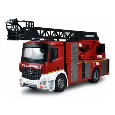 Mercedes-Benz Arocs licencovaný, 1:14, s žebříkem a stříkačkou, proporcionální, LED, zvuky