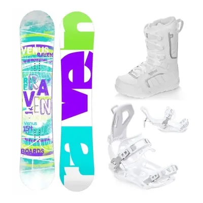 Raven Venus snowboard + Raven Fastec FT360 white vázání + Raven Pearl white boty