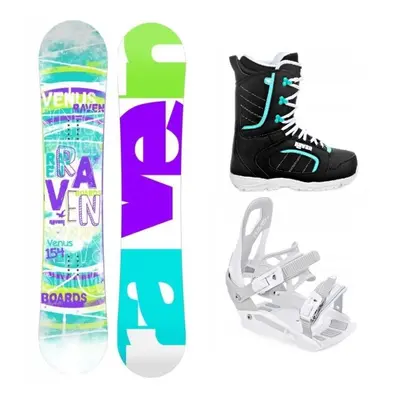 Raven Venus dámský snowboard + Raven S230 White vázání + Raven Diva black/mint boty