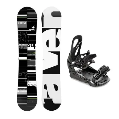 Raven Supreme black/green snowboard + Raven S230 Black vázání