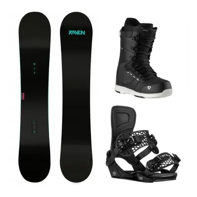 Raven Pure mint dámský snowboard + Gravity Rise black vázání + Gravity Bliss black/white boty