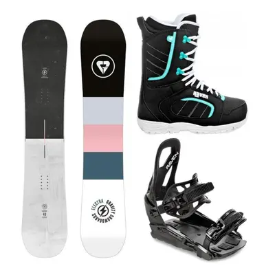 Gravity Electra 24/25 dámský snowboard + Raven S230 Black vázání + Raven Diva black/mint boty