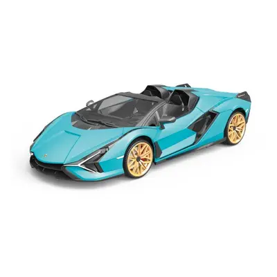 Siva RC auto Lamborghini Sian 1:12 modrá metalíza, proporcionální RTR LED 2,4Ghz