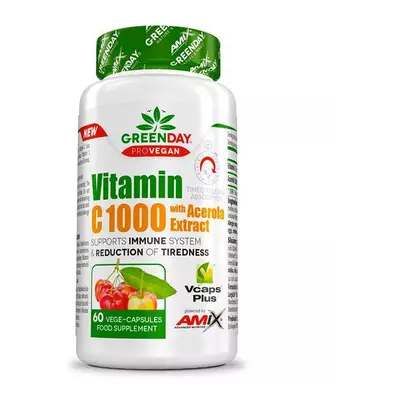 Amix Nutrition ProVEGAN Vitamin C 1000 s extraktem z aceroly 60 kapslí