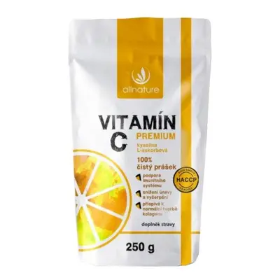 Allnature Vitamín C prášek Premium 250g