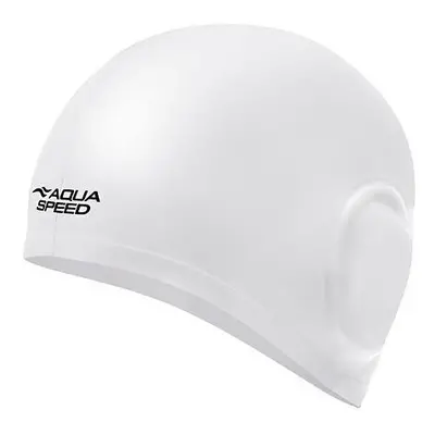 Aqua-Speed Volume Ear Cap koupací čepice bílá