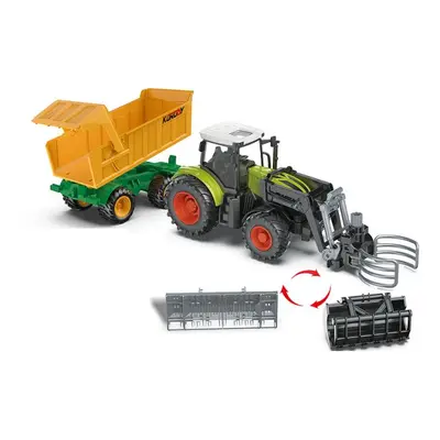 Korody RC Traktor s vozíkem a XL příslušenstvím 1:24, světla, zvuk