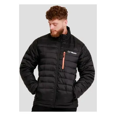 GymBeam Pánská bunda Puffer Black/Orange