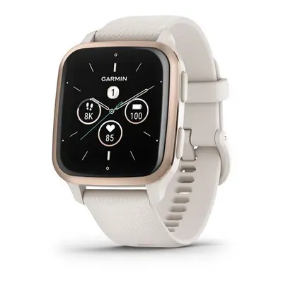 Garmin Venu Sq 2 Music Edition, Peach Gold / Ivory