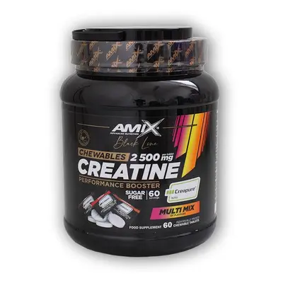 Amix Black Line Creatine Creapure 2500mg 60 Chewable Tabs Zero Sugar