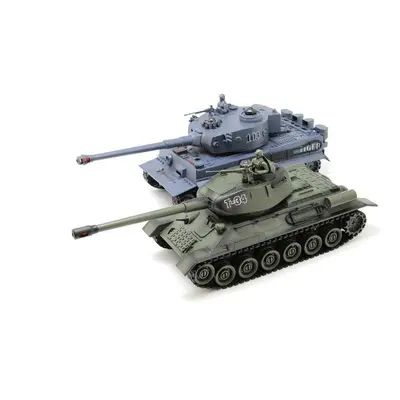 s-Idee RC sada bojujících tanků Tiger I a T34/85 1:32