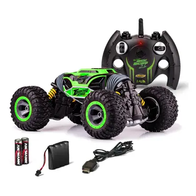 MAGIC MACHINE, oboustranný STUNT model, 1:10, 4WD, 2.4 GHz, 100% RTR, zelená