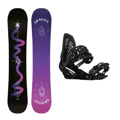 Gravity Sirene Black 24/25 dámský snowboard + Gravity G2 Lady black vázání + sleva 400,- na přís