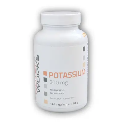 Nutri Works Potassium 300mg 120 kapslí