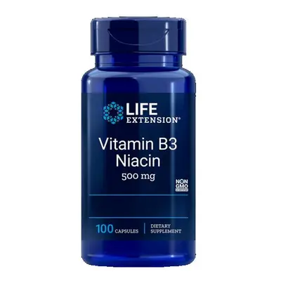 Life Extension Vitamin B3 Niacin 100 kapslí