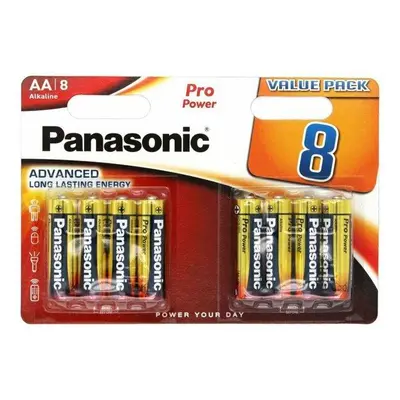 Alkalické baterie AA Panasonic blistr 8 ks