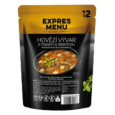 Expres menu Hovězí vývar se zeleninou 600g