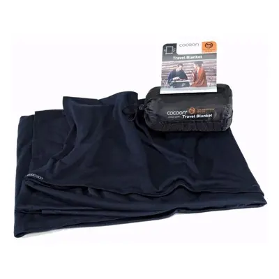 Cocoon merino deka Merino Wool/Silk Blanket graphite blue