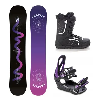 Gravity Sirene Black 24/25 snowboard + Raven S230 Black/violet vázání + Raven Target obuv